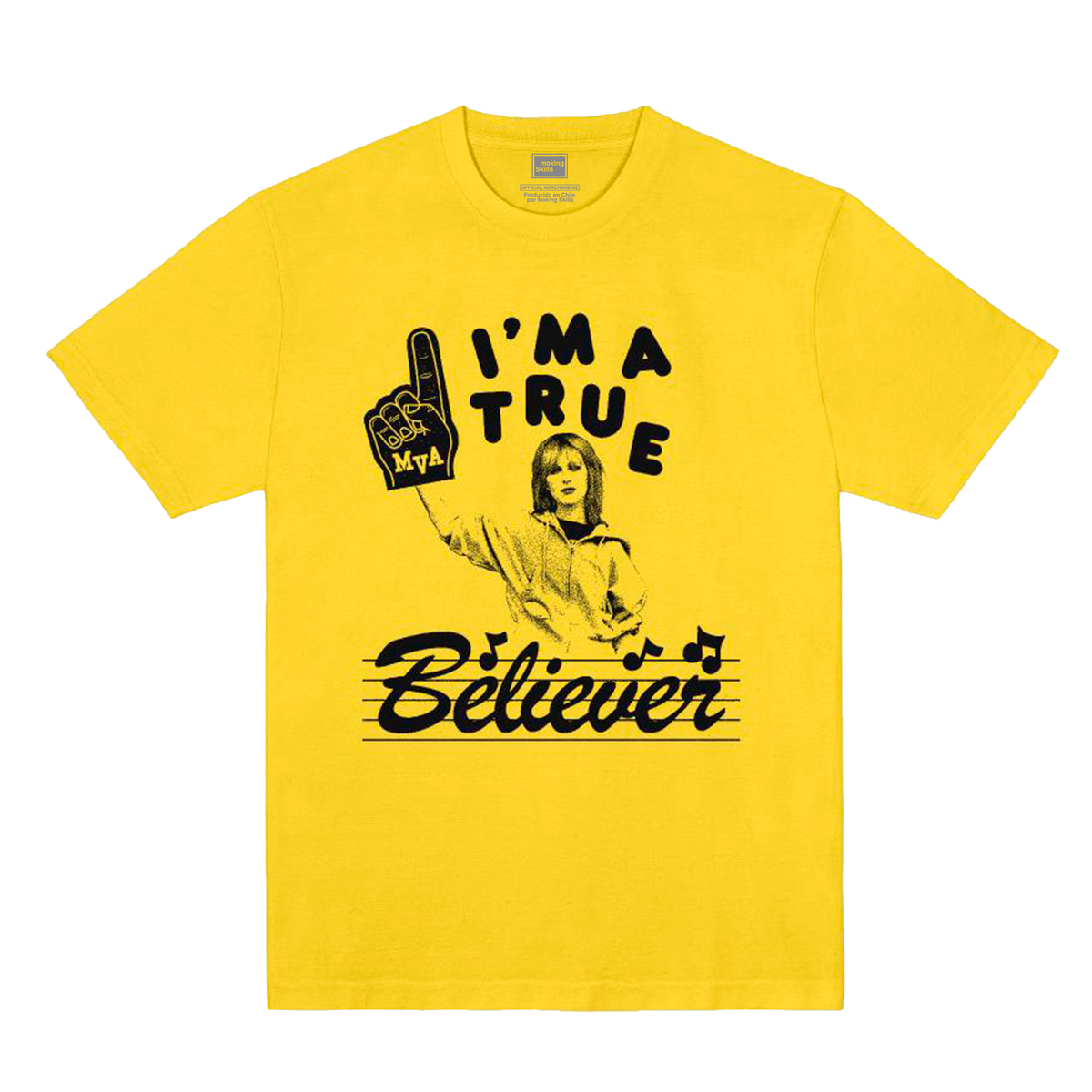 Polera Oficial Hayley Williams - Im a True Believer - Amarillo