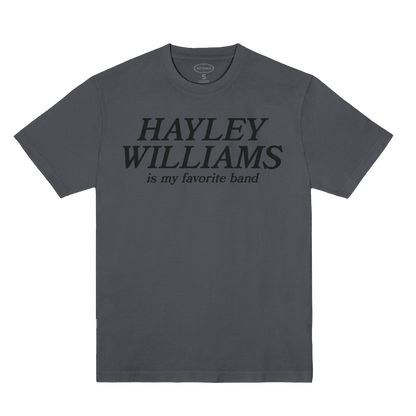 Polera Oficial Hayley Williams - Is My Favorite Band - Gris