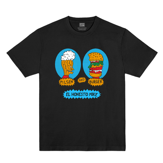 Polera El Honesto Mike Oficial - Pilsen n Burger - Negro