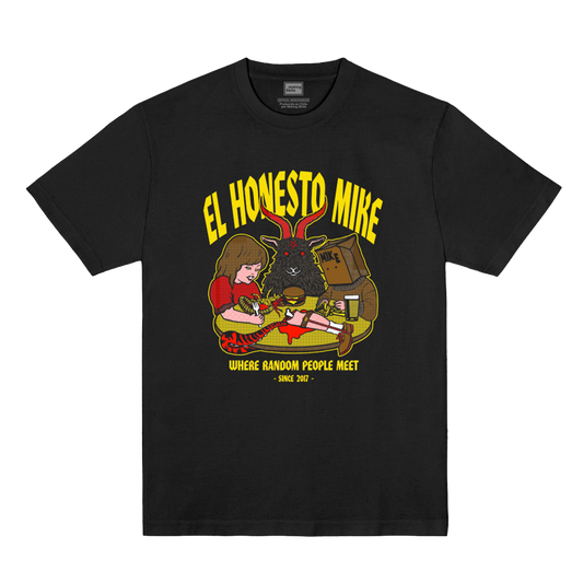 Polera El Honesto Mike Oficial - Random People - Negro
