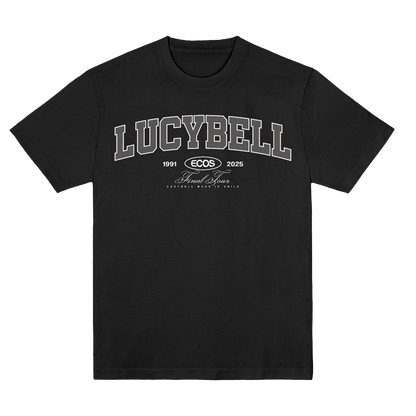 Polera Oficial Lucybell - Varsity Gris - Negro