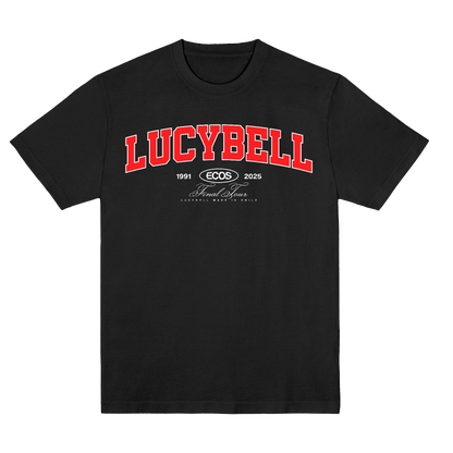 Polera Oficial Lucybell - Varsity Rojo - Negro