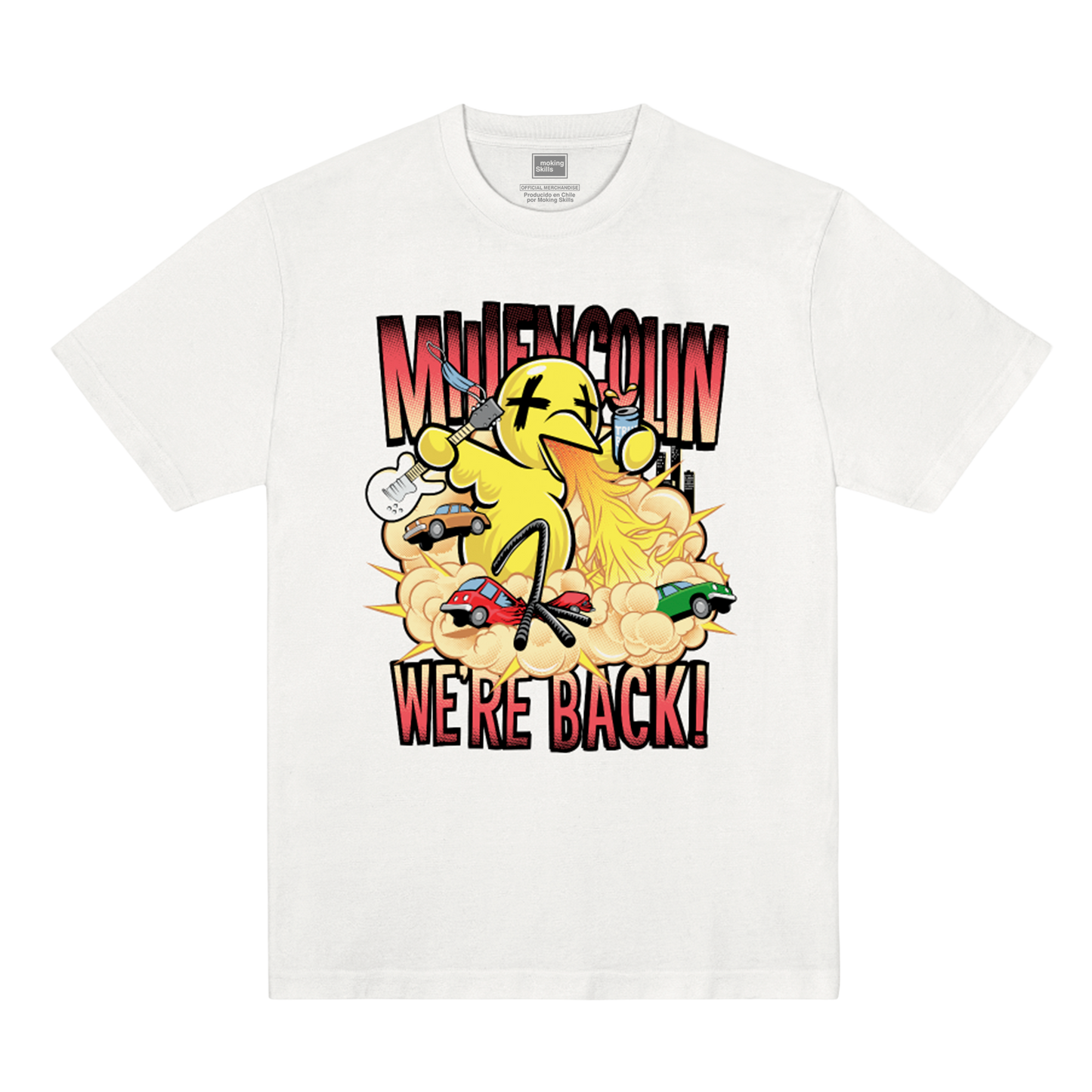 Polera Millencolin Oficial - We Are Back - Blanco