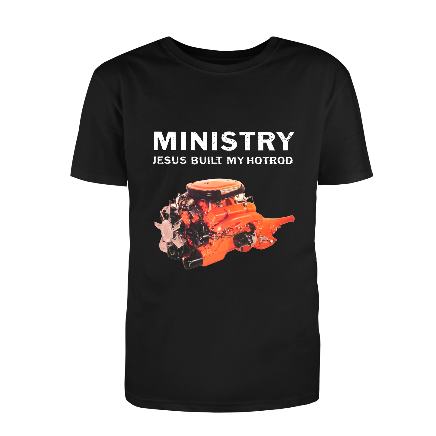 Polera Oficial Ministry - Jesus Built my Hotrod - Negro