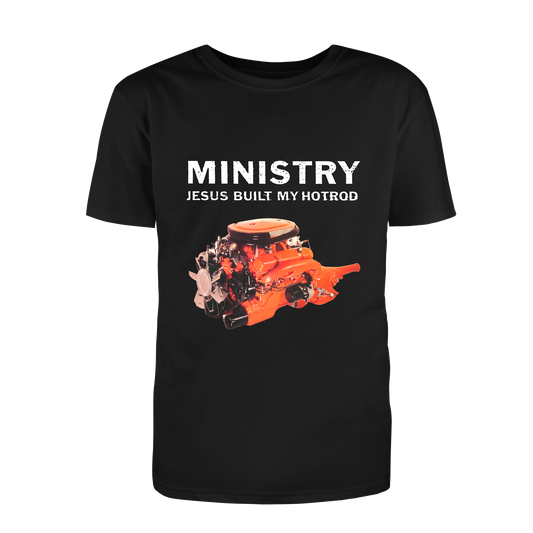 Polera Oficial Ministry - Jesus Built my Hotrod - Negro