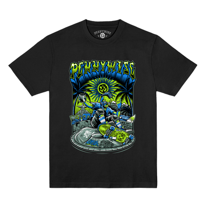 Polera Oficial Pennywise Southamerican Tour - Negro