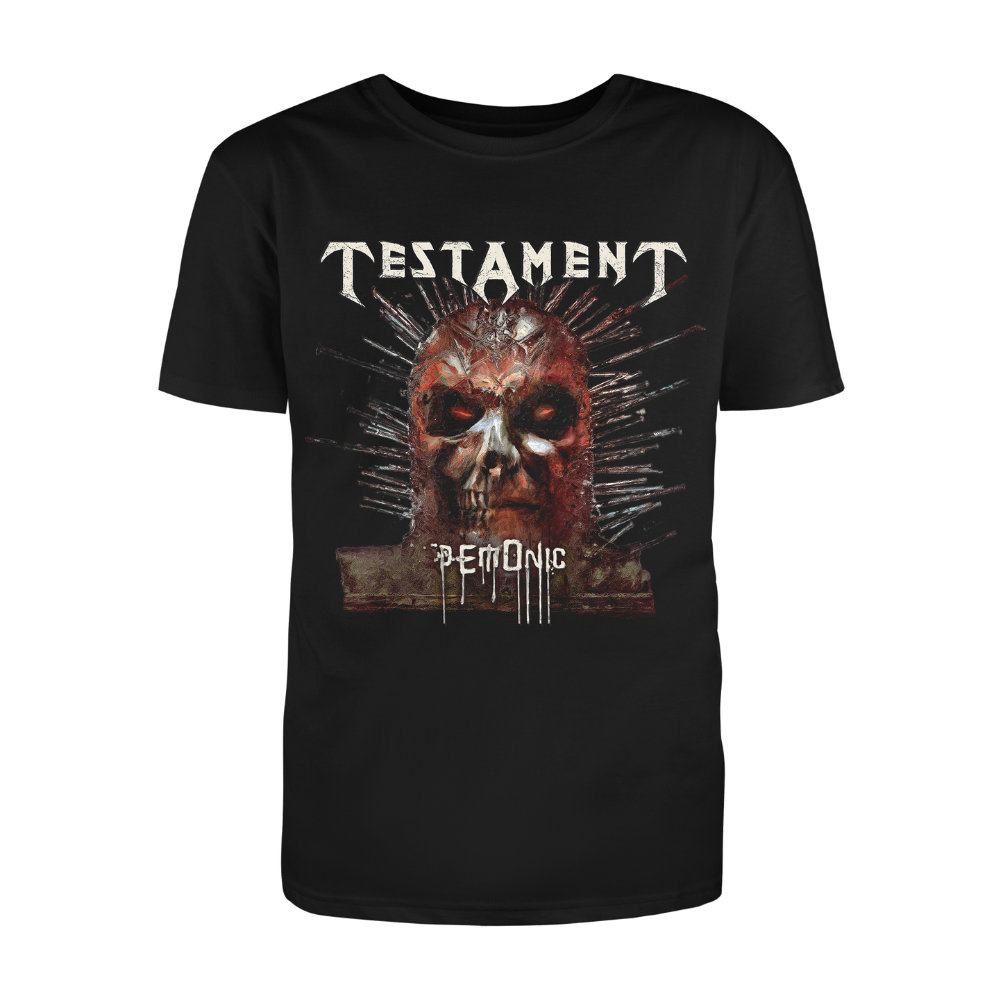 Polera Oficial Testament - Demonic - Negro