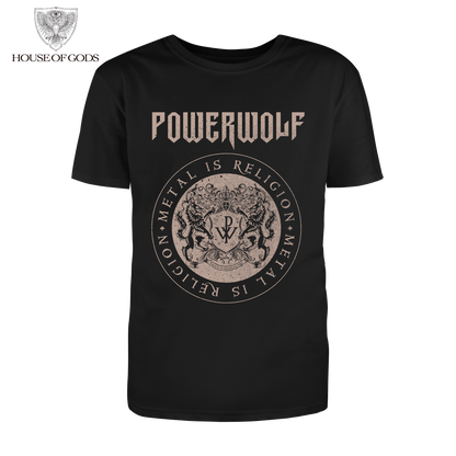 Polera Oficial Powerwolf - Crest Circle - Negro