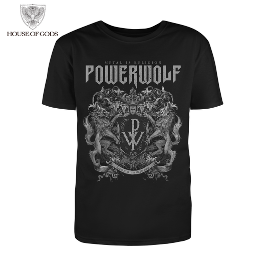 Polera Oficial Powerwolf - Crest- Negro