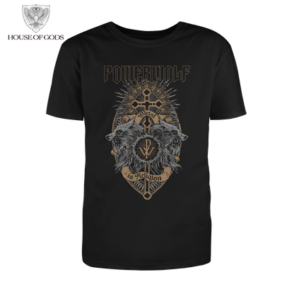 Polera Oficial Powerwolf - Crest Salai - Negro