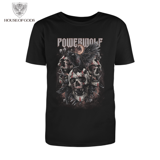 Polera Oficial Powerwolf - Dead Boys Dont Cry - Negro