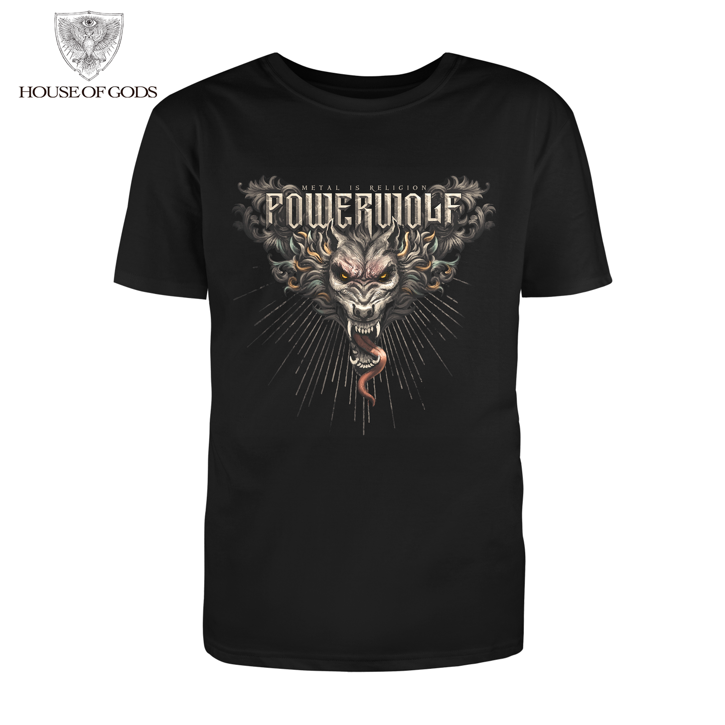 Polera Oficial Powerwolf - Dracul Wolf - Negro