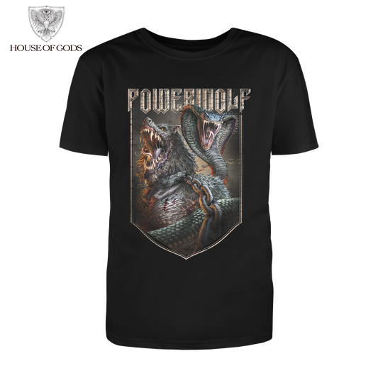 Polera Oficial Powerwolf - Kiss of the Cobra King - Negro