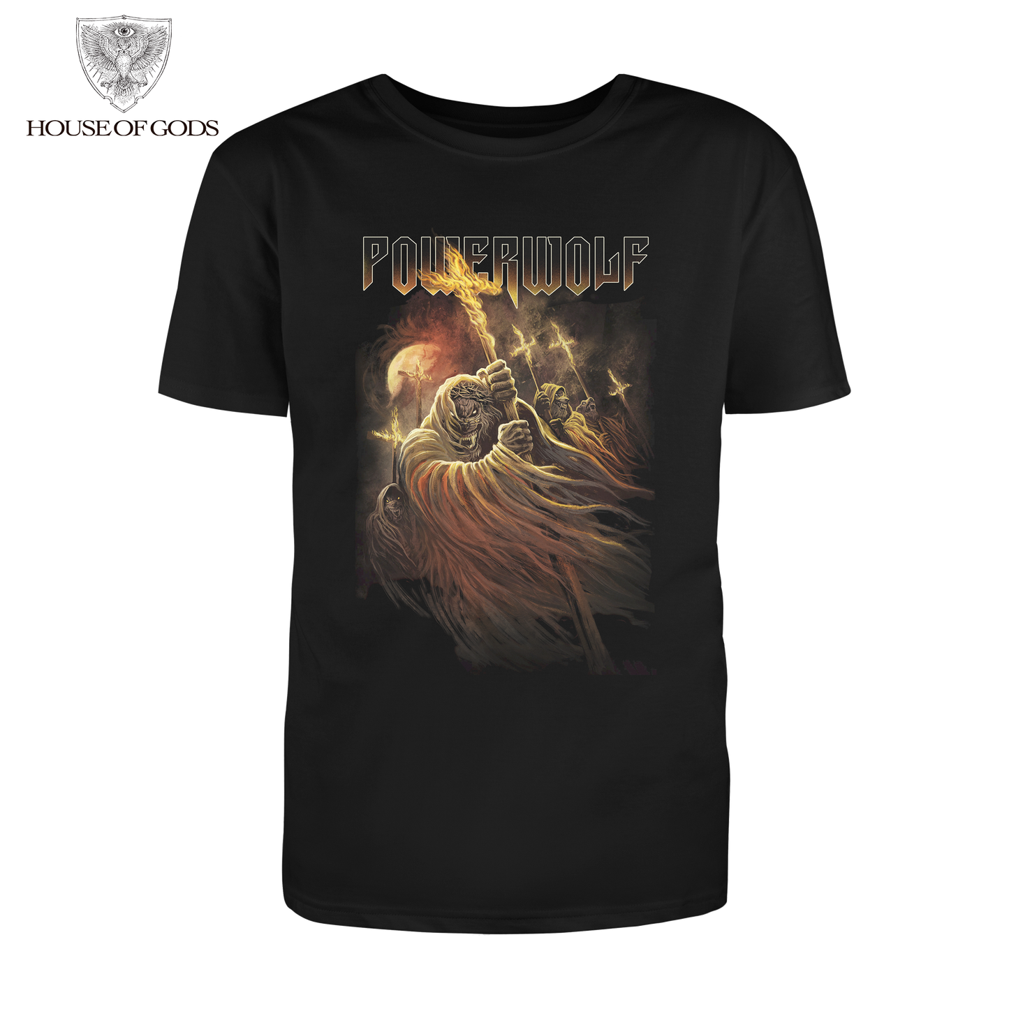 Polera Oficial Powerwolf - Kreuzfeuer - Negro