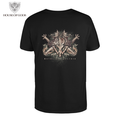 Polera Oficial Powerwolf - Metal est Religio - Negro