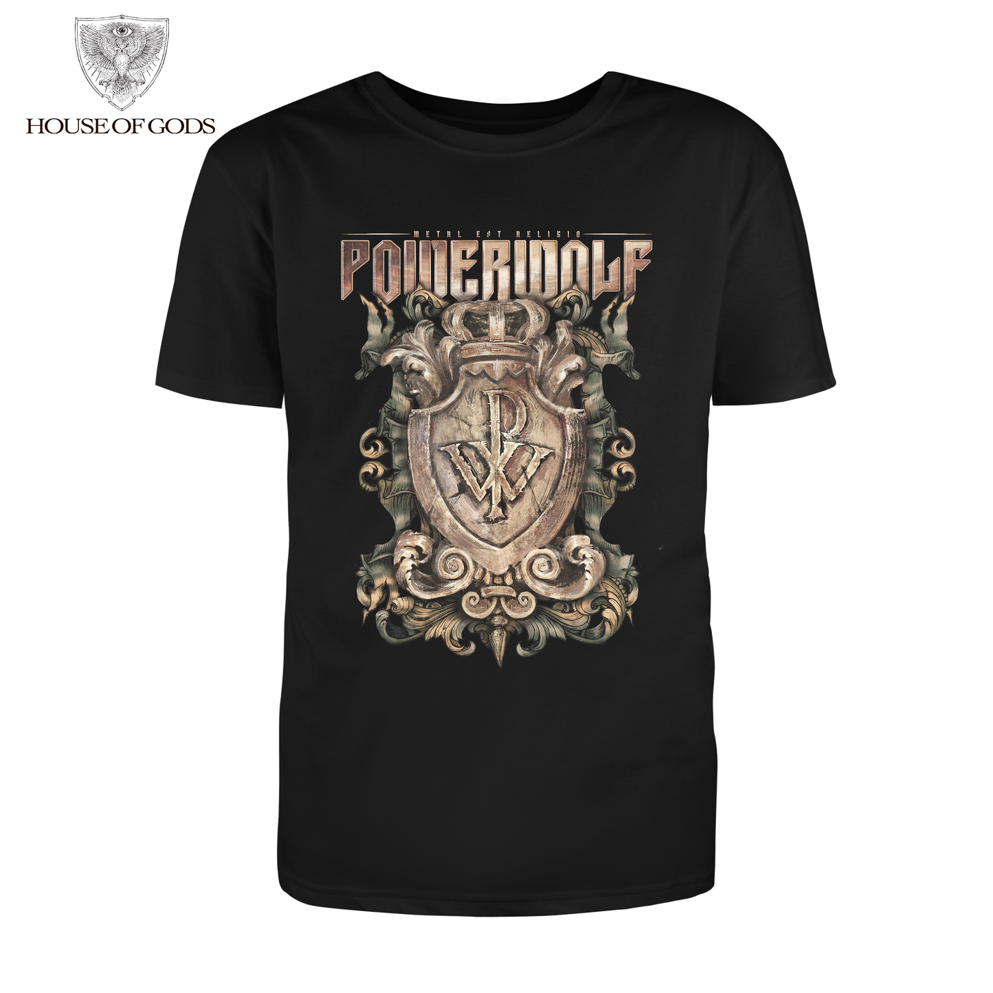 Polera Oficial Powerwolf - Metal est Religio - Negro