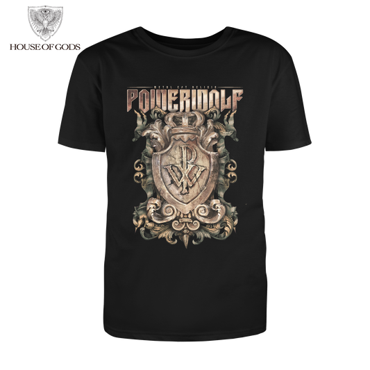 Polera Oficial Powerwolf - Metal est Religio - Negro