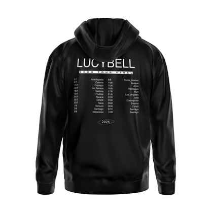 Poleron Hoodie Lucybell - Eco Tour Final - Negro