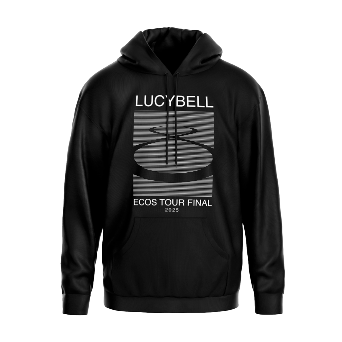 Poleron Hoodie Lucybell - Eco Tour Final - Negro