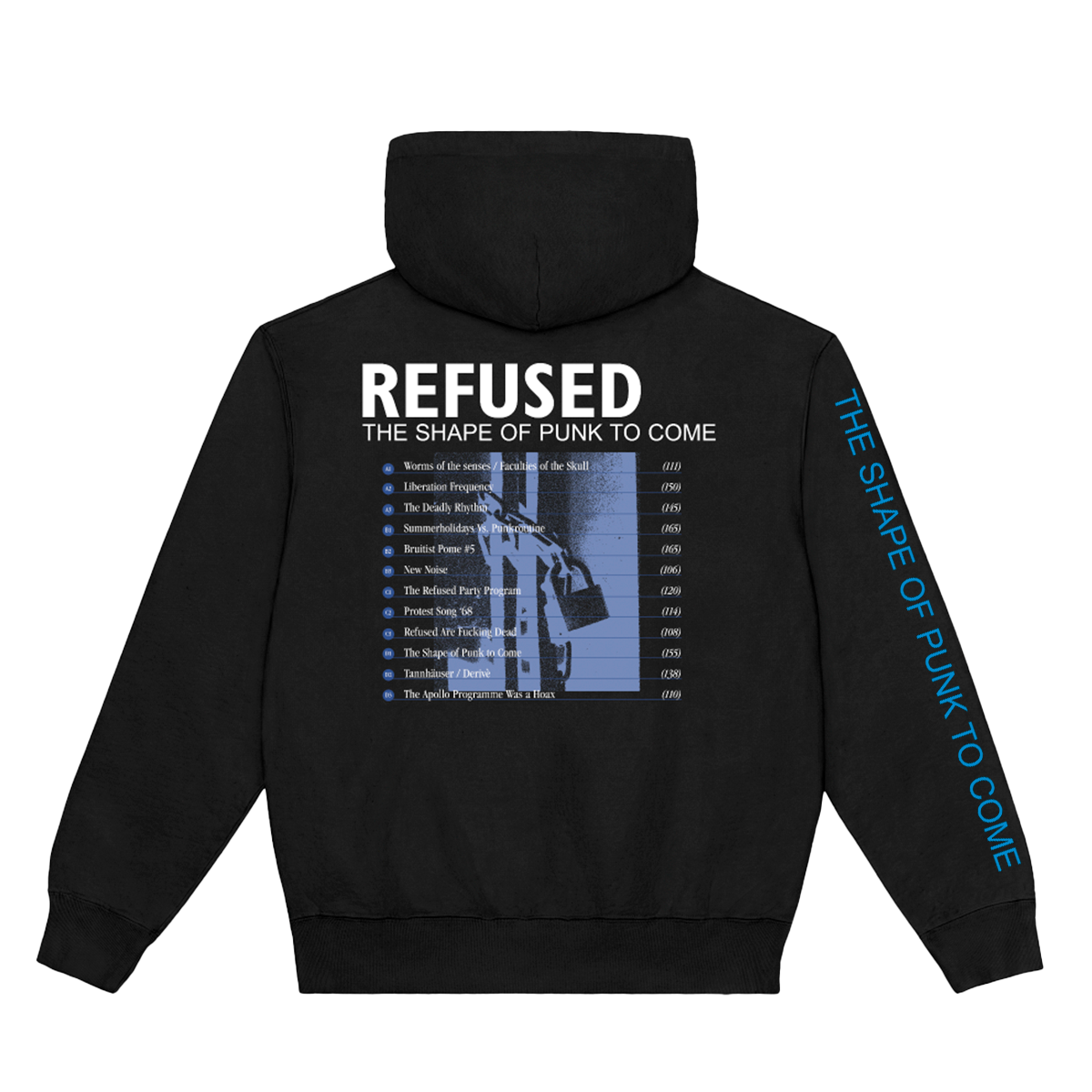 Polerón Hoodie Oficial Refused - The Shape of Punk to Come - Negro