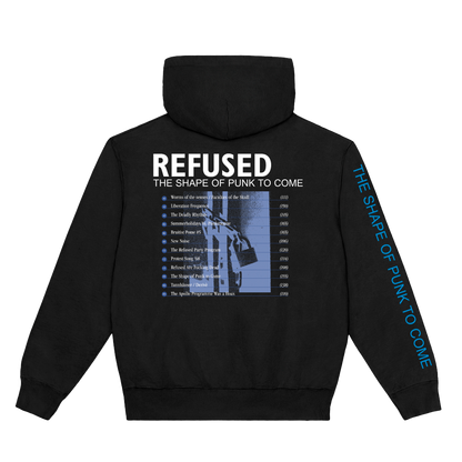 Polerón Hoodie Oficial Refused - The Shape of Punk to Come - Negro