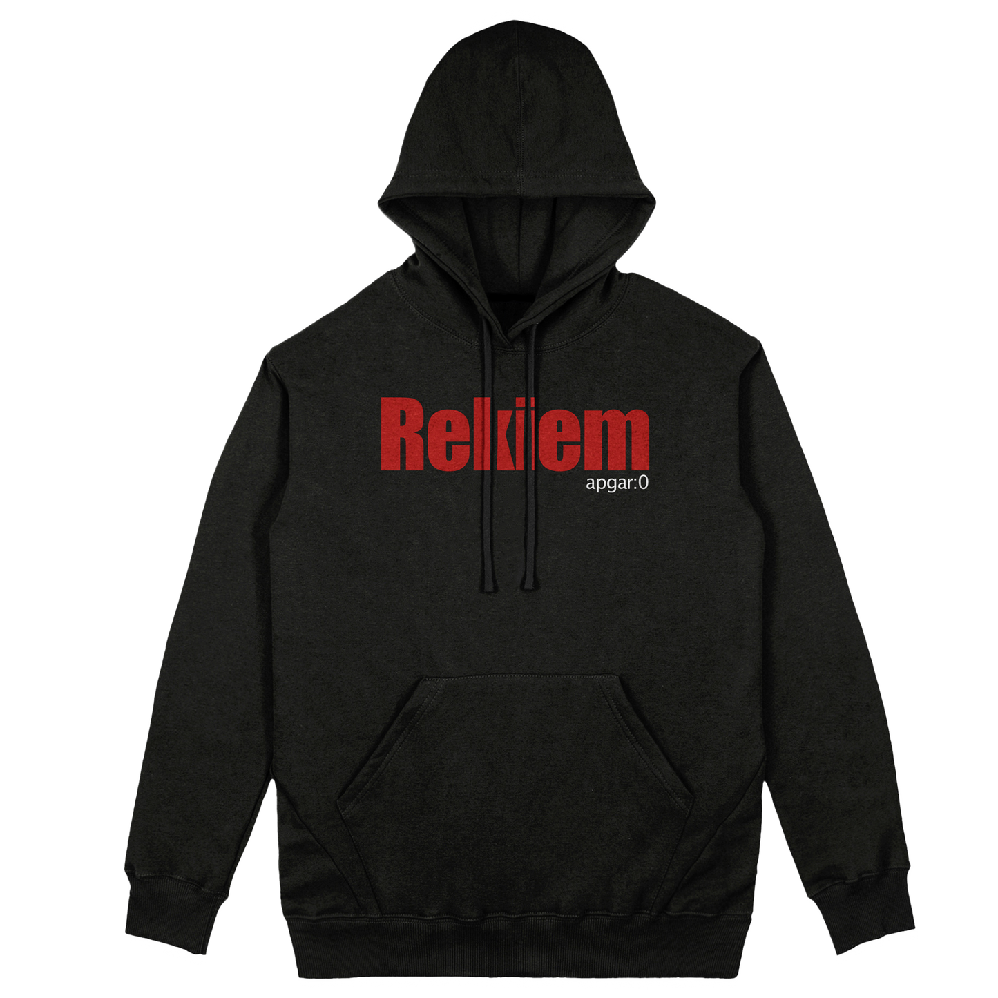 Poleron Hoodie Oficial Rekiem - Apgar:0 - Negro