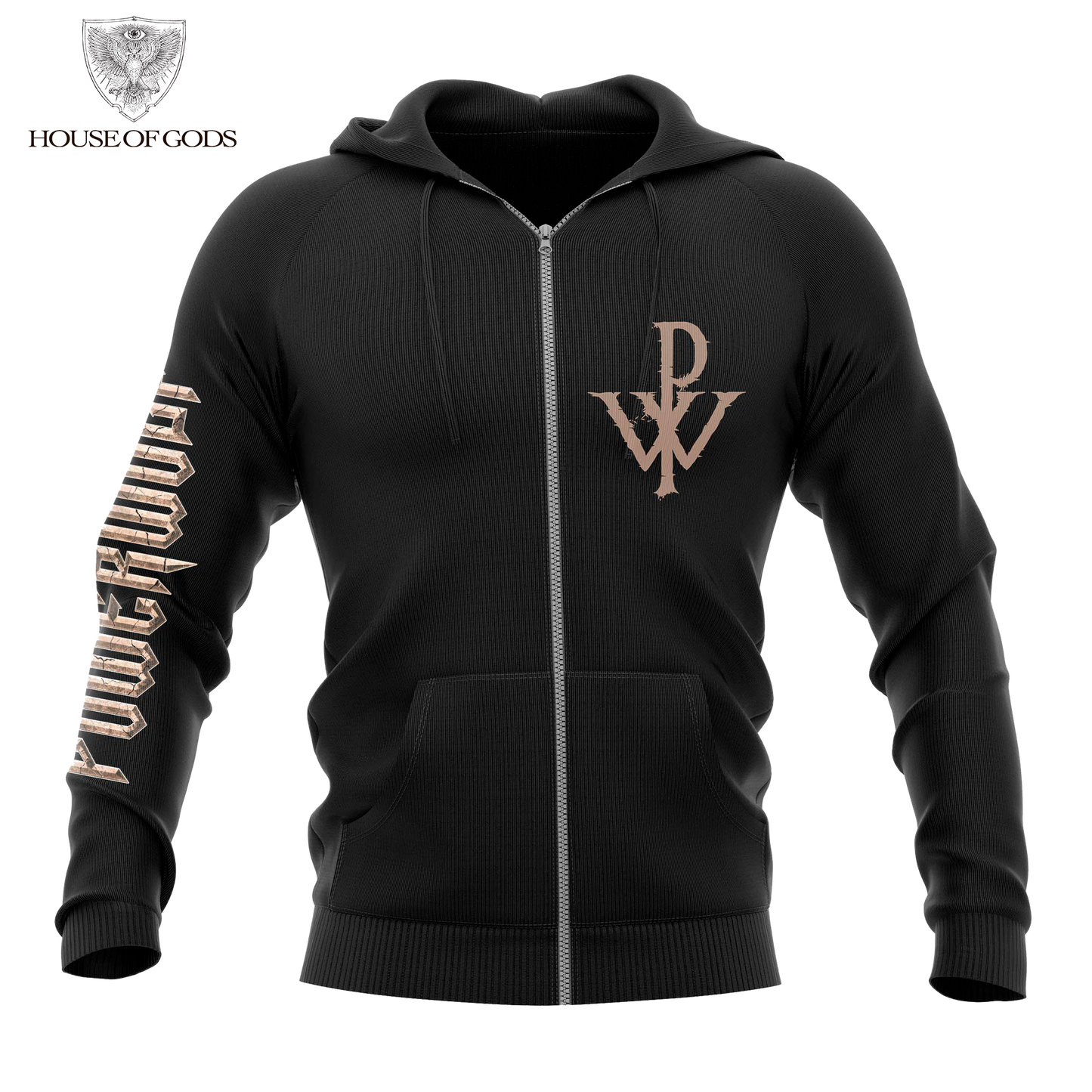 Poleron Zip Up Oficial Powerwolf - Kiss of the Cobra King - Negro