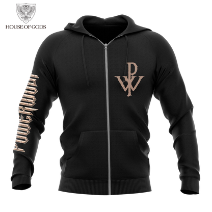 Poleron Zip Up Oficial Powerwolf - Kiss of the Cobra King - Negro