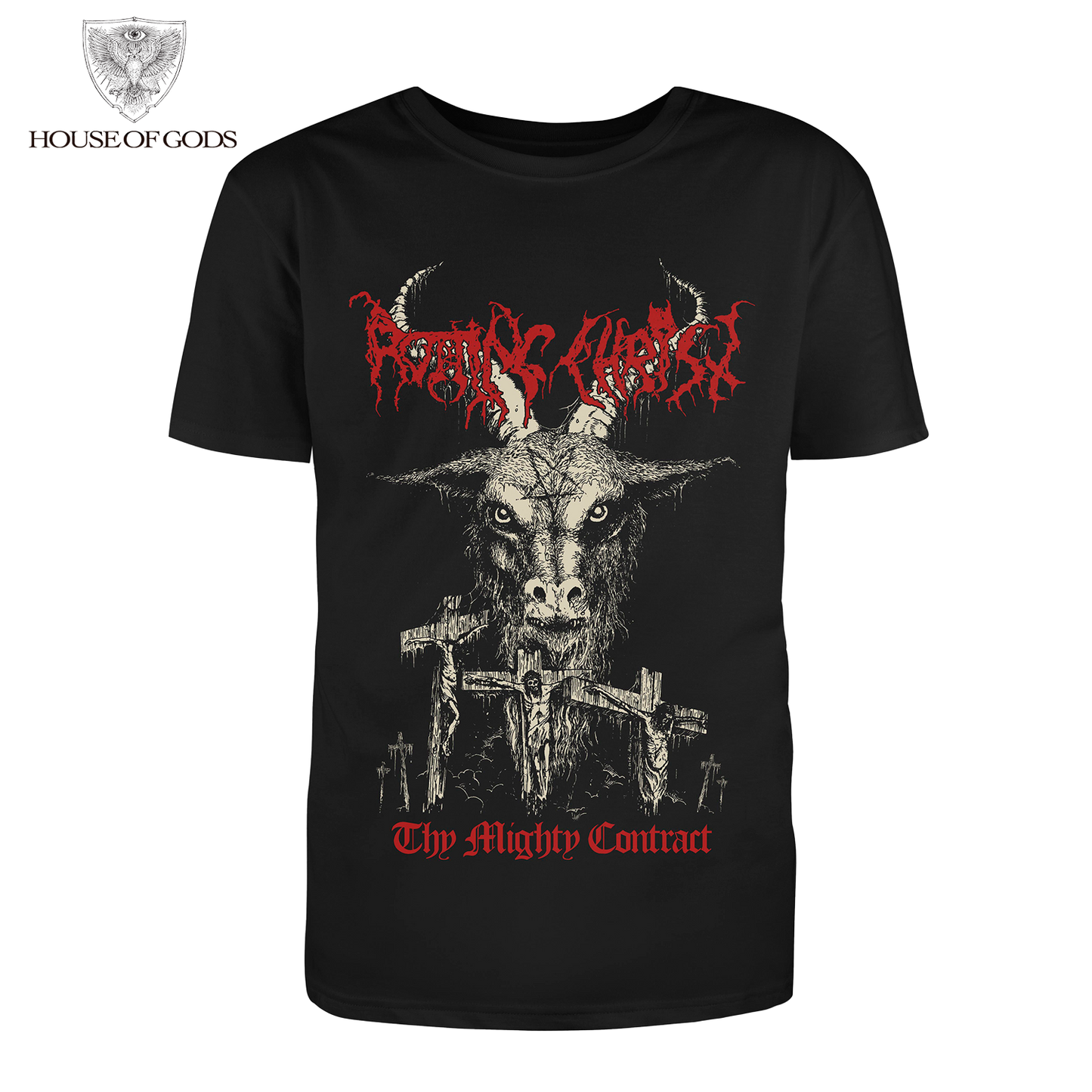 Polera Oficial Rotting Christ - Mighty Contract - Negro