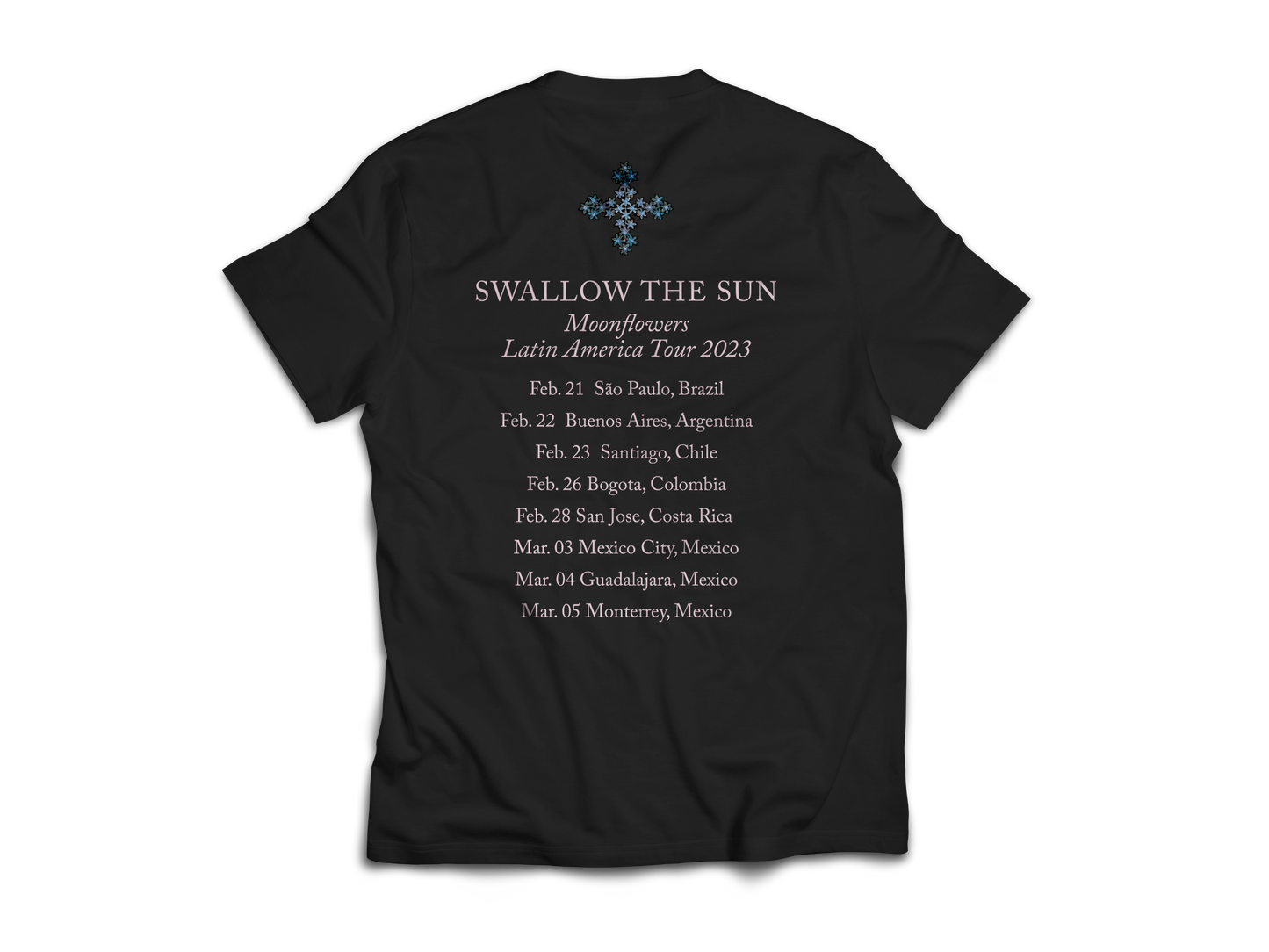 Polera Oficial - Swallow the Sun - Moonflowers - Negra