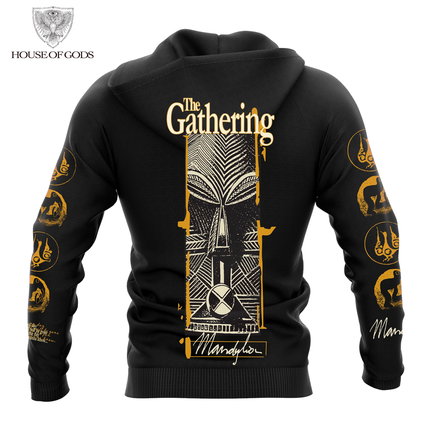 Poleron Zip Up Oficial The Gathering - Mandylion - Negro