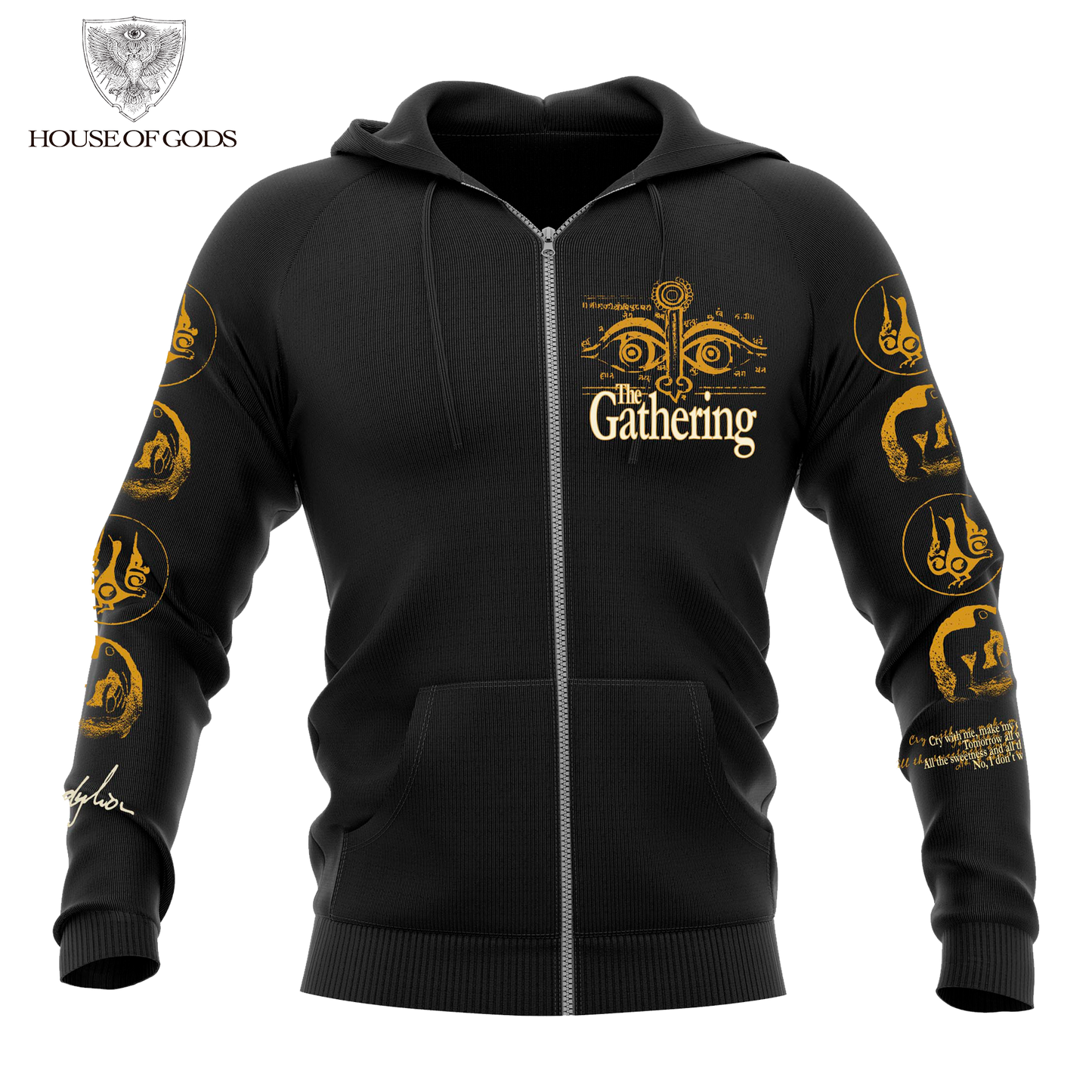 Poleron Zip Up Oficial The Gathering - Mandylion - Negro