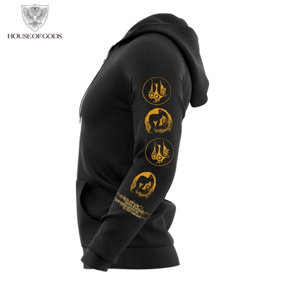 Poleron Zip Up Oficial The Gathering - Mandylion - Negro