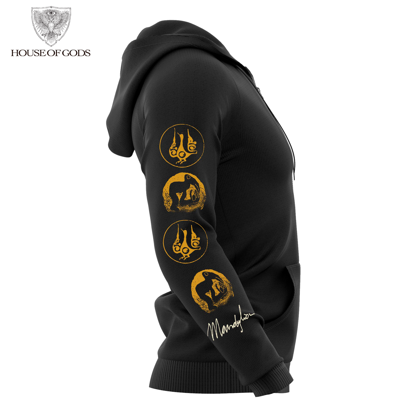 Poleron Zip Up Oficial The Gathering - Mandylion - Negro