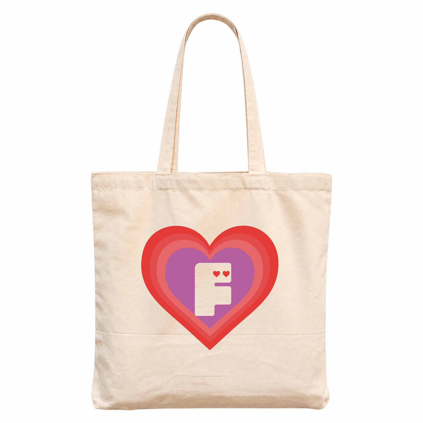Tote Bag Oficial Fabuloso - Corazón - 42 x 38 cm