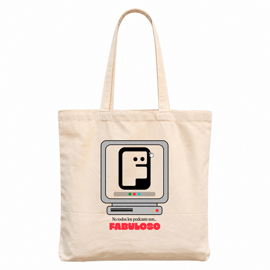 Tote Bag Oficial Fabuloso - No Todos los Podcast son Fabuloso - 42 x 38 cm