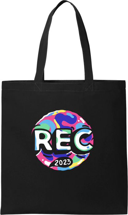 Totebag Oficial - Festival REC - Negro y Crudo