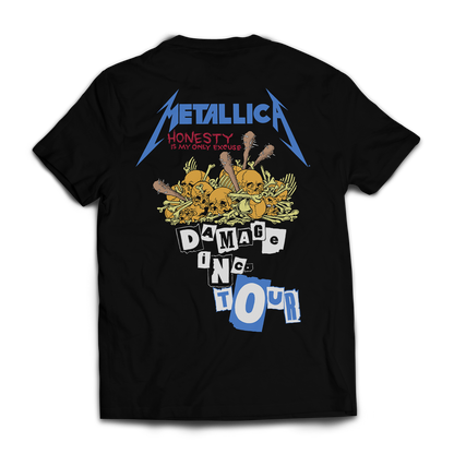 Polera Oficial Metallica - Damage INC. - Negro