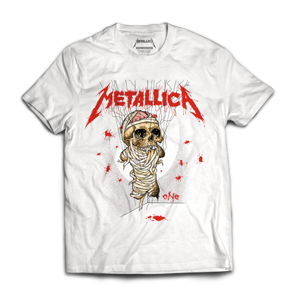 Polera Oficial Metallica - One - Blanco