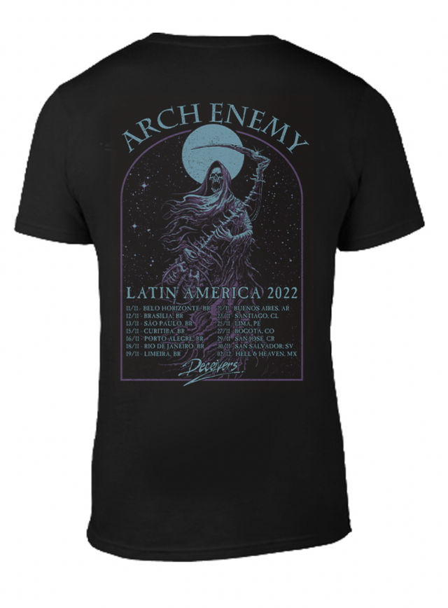 Polera Oficial - Arch Enemy - Gira 2022 - Negra