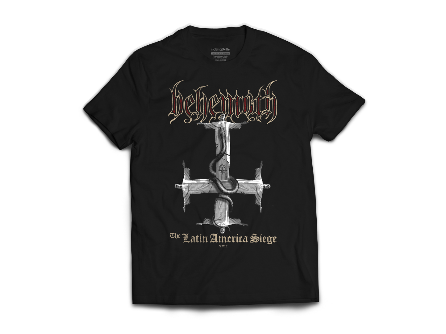 Polera Oficial - Behemoth - Gira 2022 - Jesus Contra - Negra