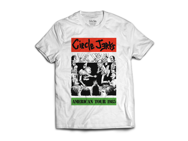 Polera Circle Jerks - American Tour 1985