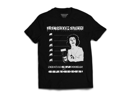 Polera Oficial Electrodomésticos - Espaciocal Negra