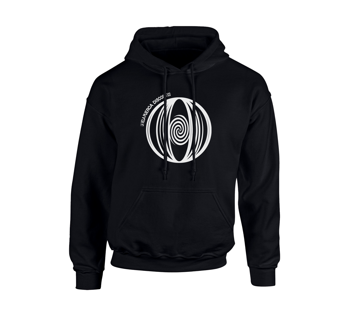 Hoodie Oficial - La Vela Puerca - Discopatico - Negro