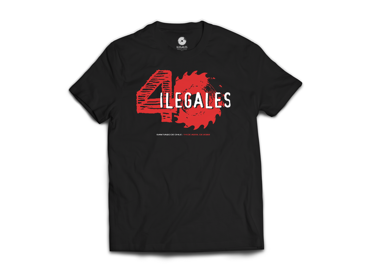 Polera Ilegales Oficial - 40 años