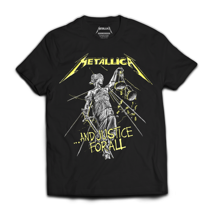 Polera Oficial Metallica - And Justice For All - Negro