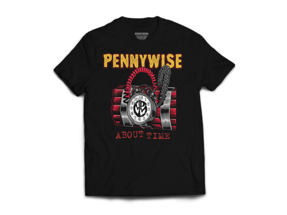 Polera Oficial Pennywise - About Time - Negro