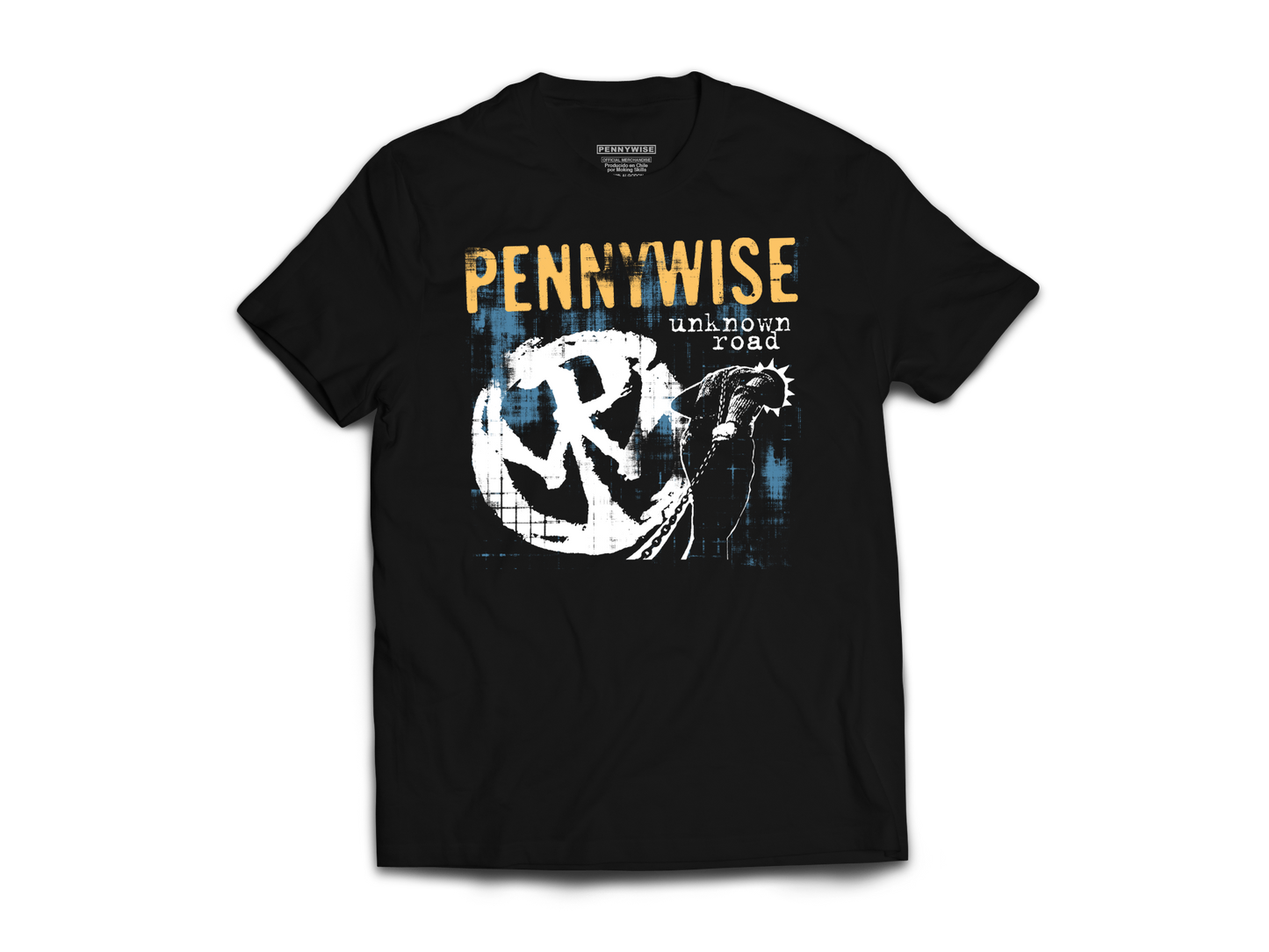 Polera Oficial Pennywise - Unknown Road - Negro