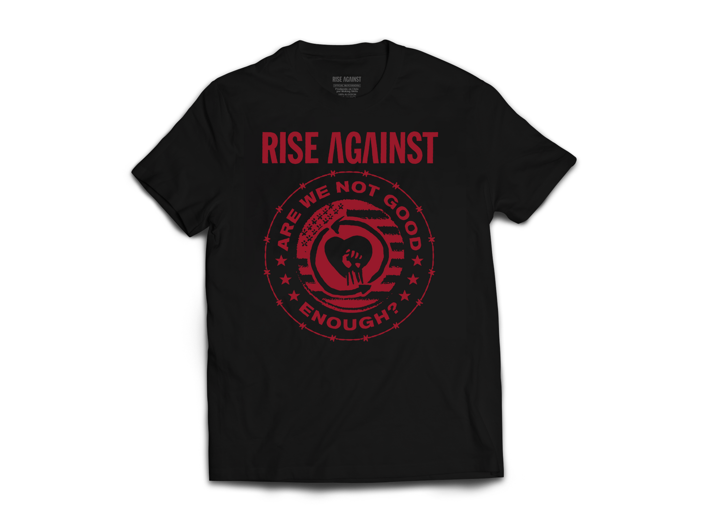 Polera Oficial Rise Against - Are we not good enough?