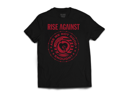 Polera Oficial Rise Against - Are we not good enough?